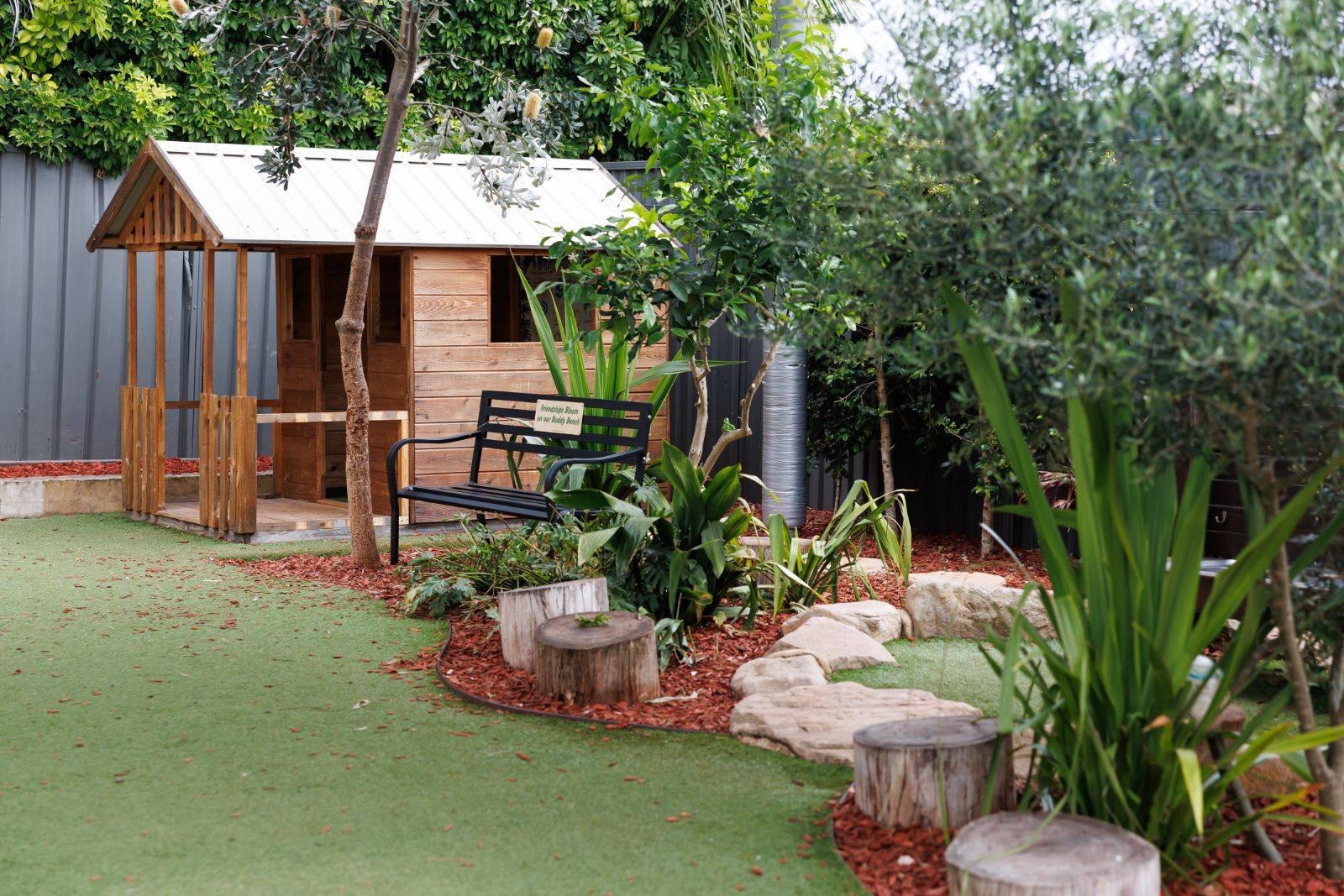 Cubby house in the garden